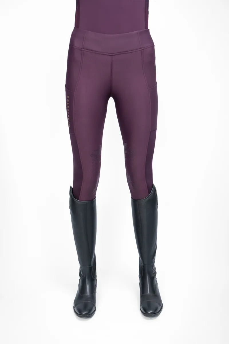 Coldstream Ednam Riding Tights - Mulberry Purple-1